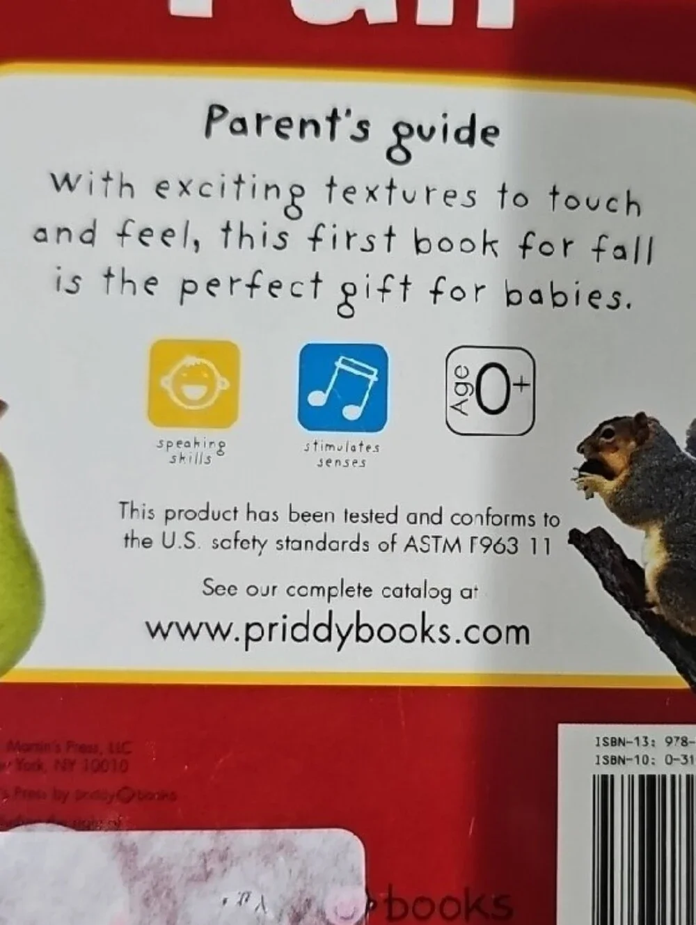 Touch and Feel Baby Fall Book